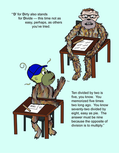 A page is the book titled, 'Dirty Monkeys Smell Bad' written by G Katz Chronicle