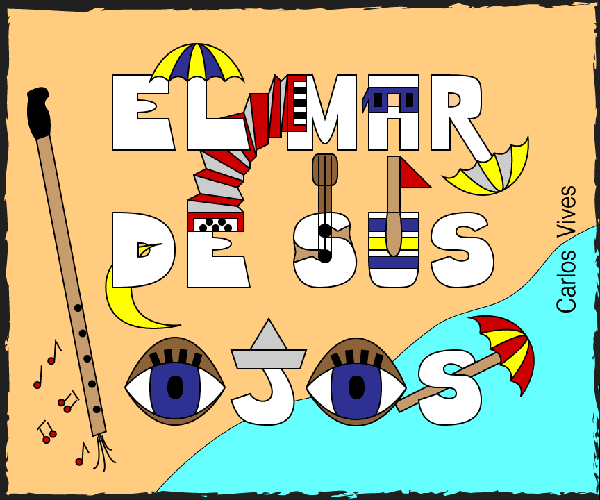Una ilustración inspirado por el video musical de la canción 'El mar de sus ojos' de Carlos Vives