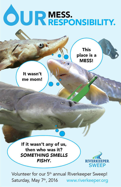 Second poster concept: Final design for Riverkeeper Sweep