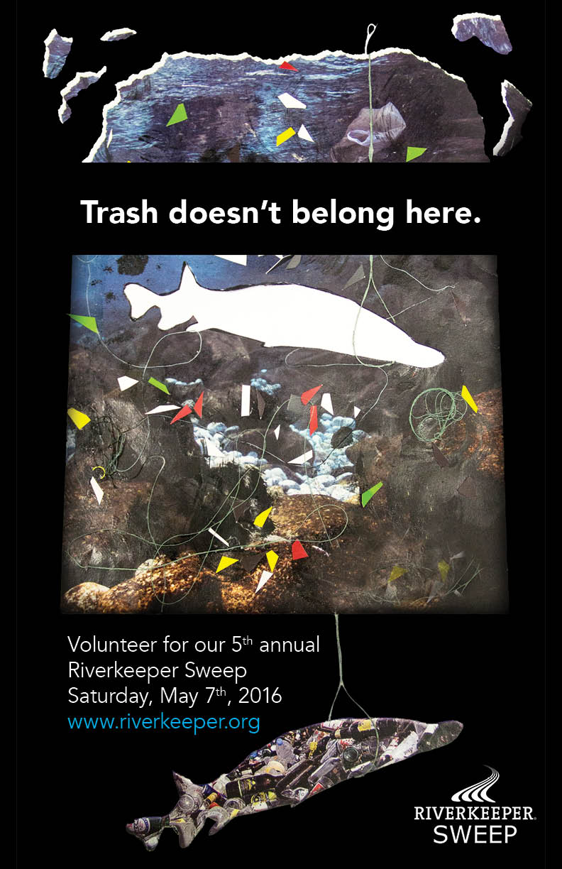 First poster concept: Final design for Riverkeeper Sweep