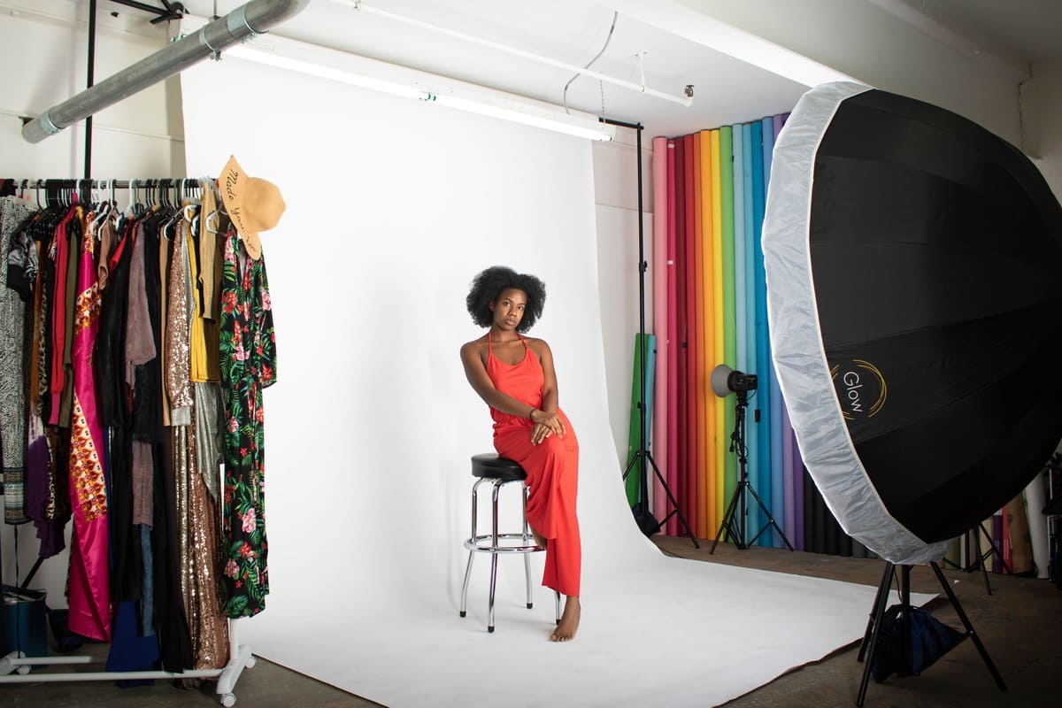 Sabrina Kee - Self Portrait in her Newburgh, NY photography studio